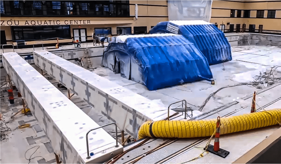 Pool Construction Tent – Kansas City