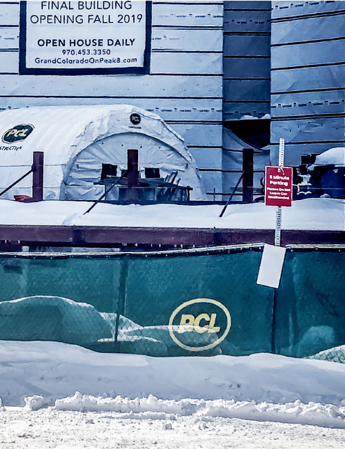 Winter Construction Tent – Colorado