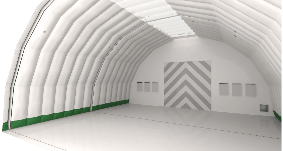 Interior of constant air Fast Tent module