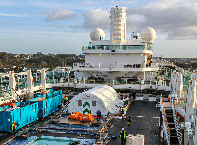 Cruise Ship Work Tent – France